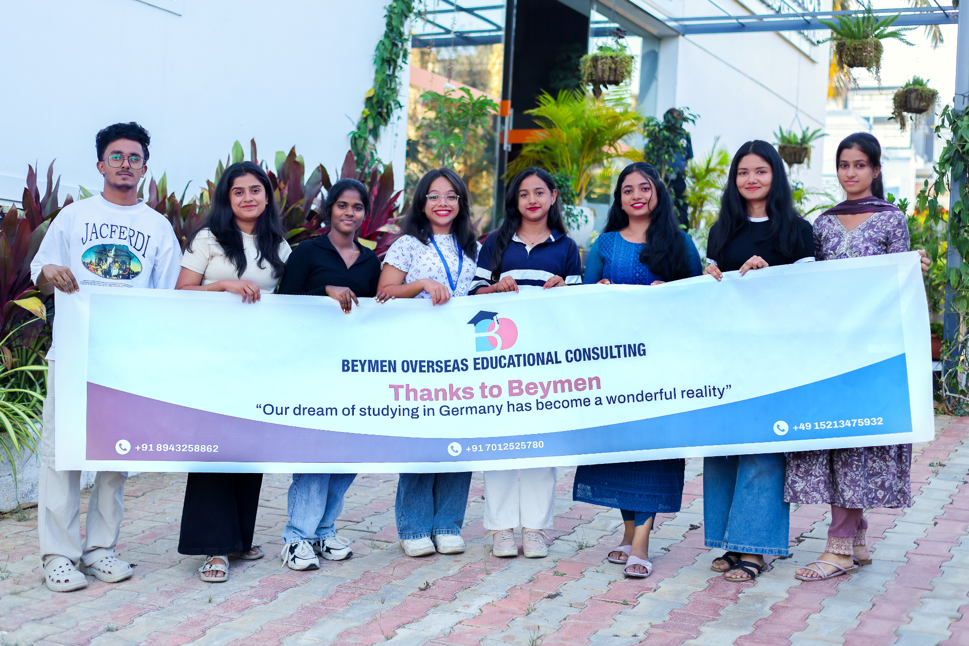 Our students celebrating their journey with Beymen — India