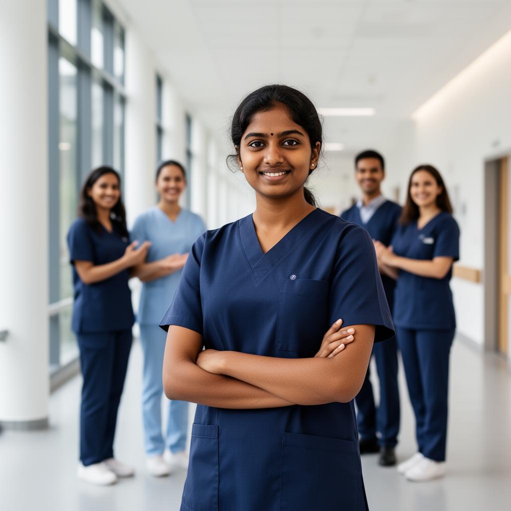 Indian nurses at a German hospital